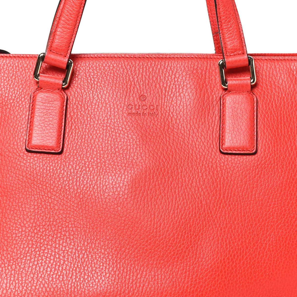 Large Calfskin Tote Bag - Red