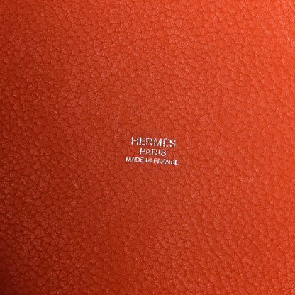 Taurillon Clemence Picotin Lock Mm Orang Handbag
