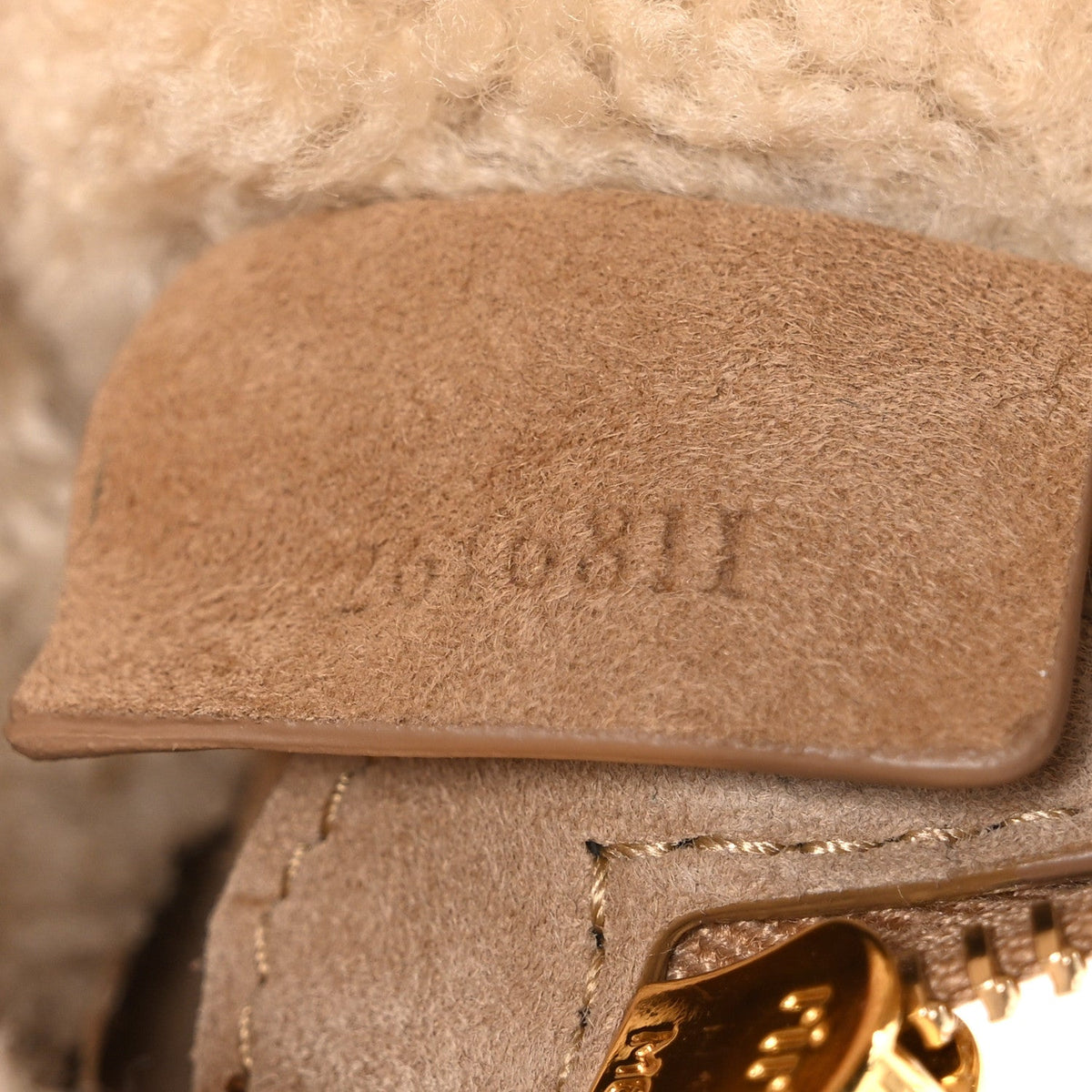 Lambskin Suede Clutch Bag