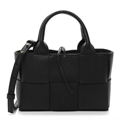 Mini Calfskin Tote Bag - Black