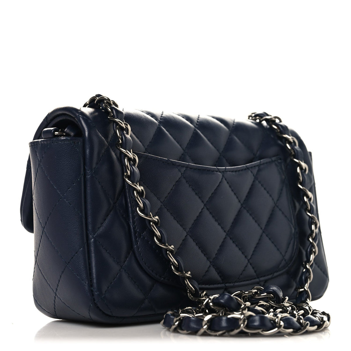 Mini Quilted Lambskin Flap Shoulder Bag - Tan