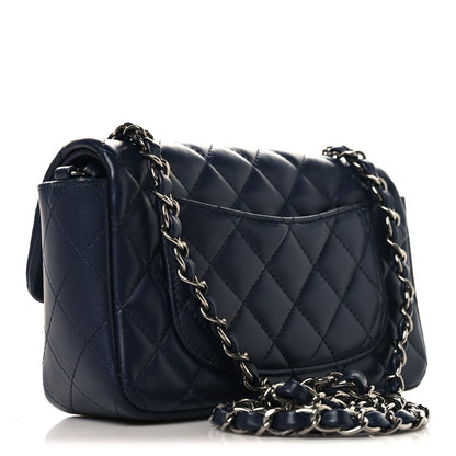 Mini Quilted Lambskin Flap Shoulder Bag - Tan