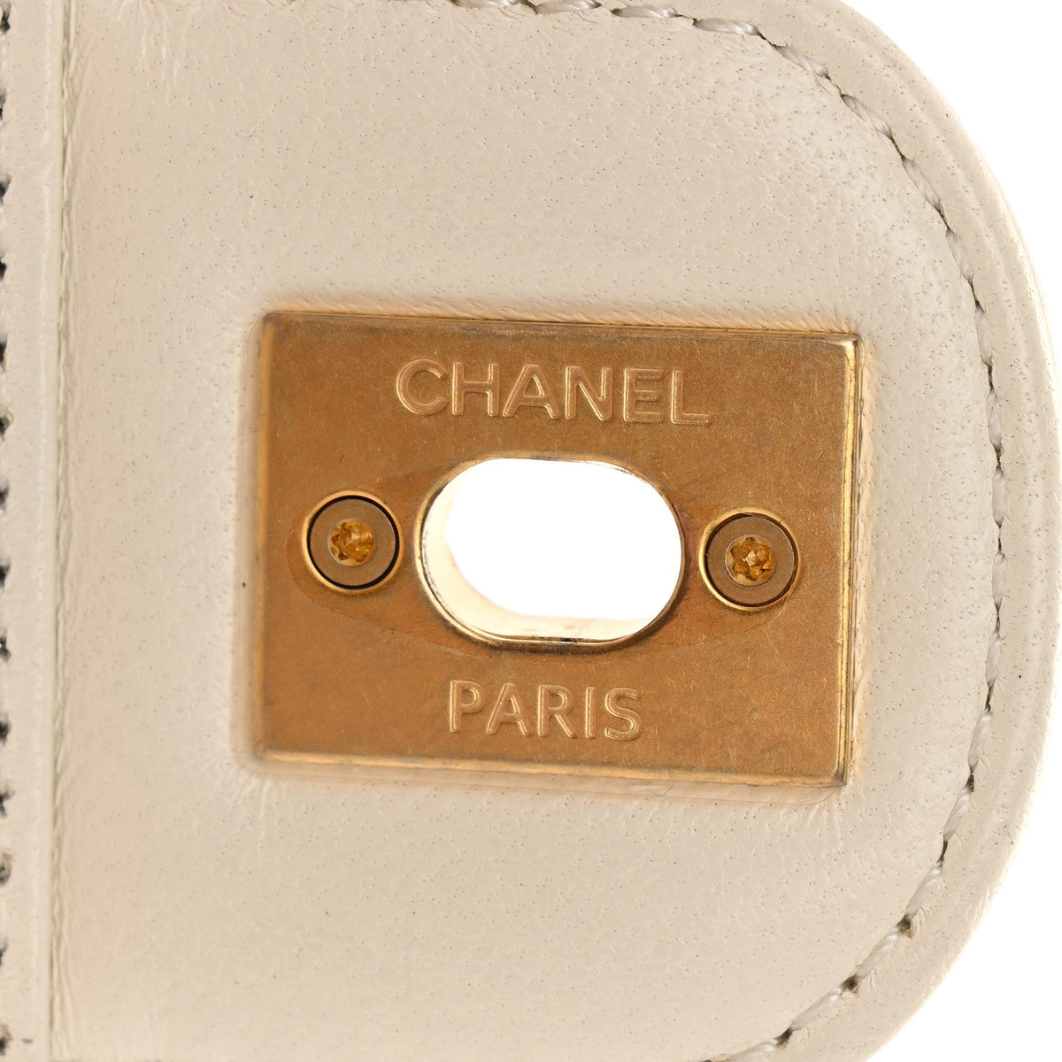 Lambskin Flap Shoulder Bag - White