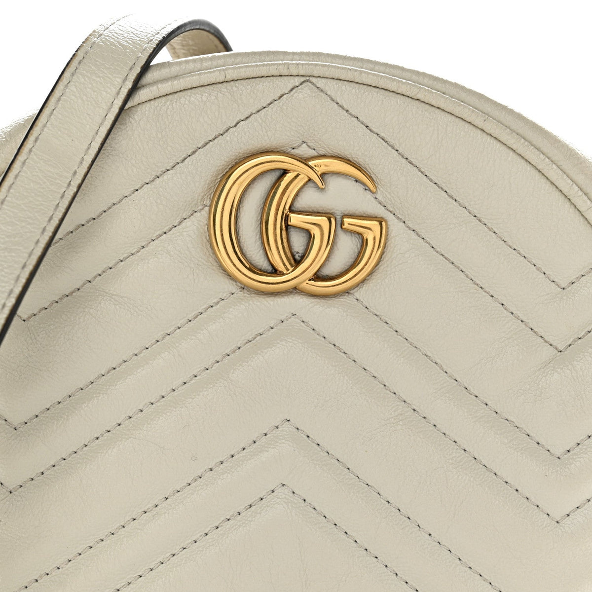 Mini Calfskin Shoulder Bag - White