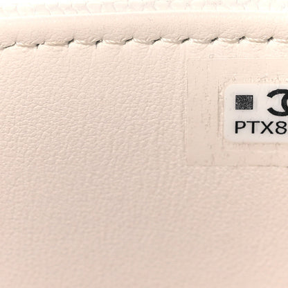 Mini Caviar Shoulder Bag - White