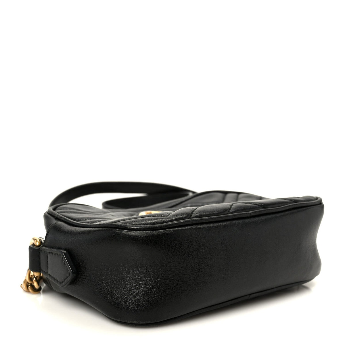Mini Calfskin Shoulder Bag - Black