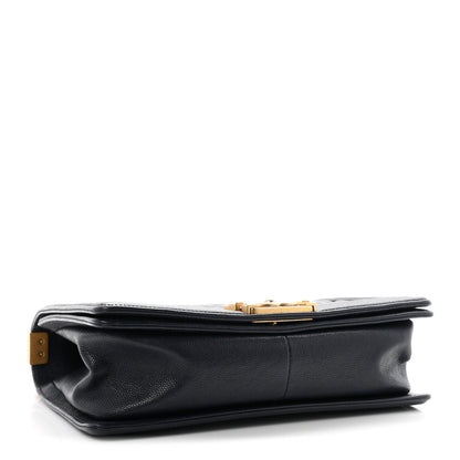 Medium Quilted Caviar Flap Shoulder Bag