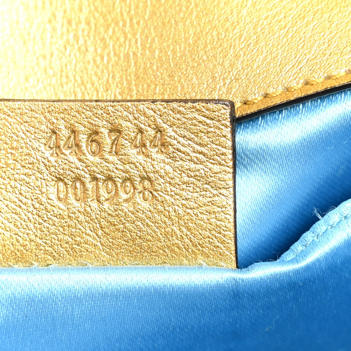 Mini Calfskin Shoulder Bag - Gold