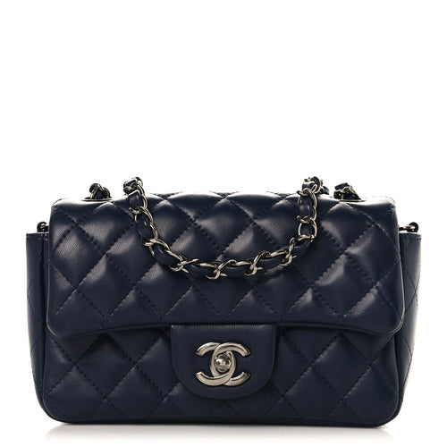 Mini Quilted Lambskin Flap Shoulder Bag - Tan