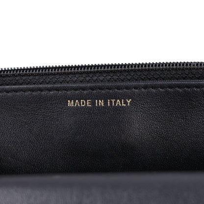 Quilted Lambskin Wallet Bag - Black