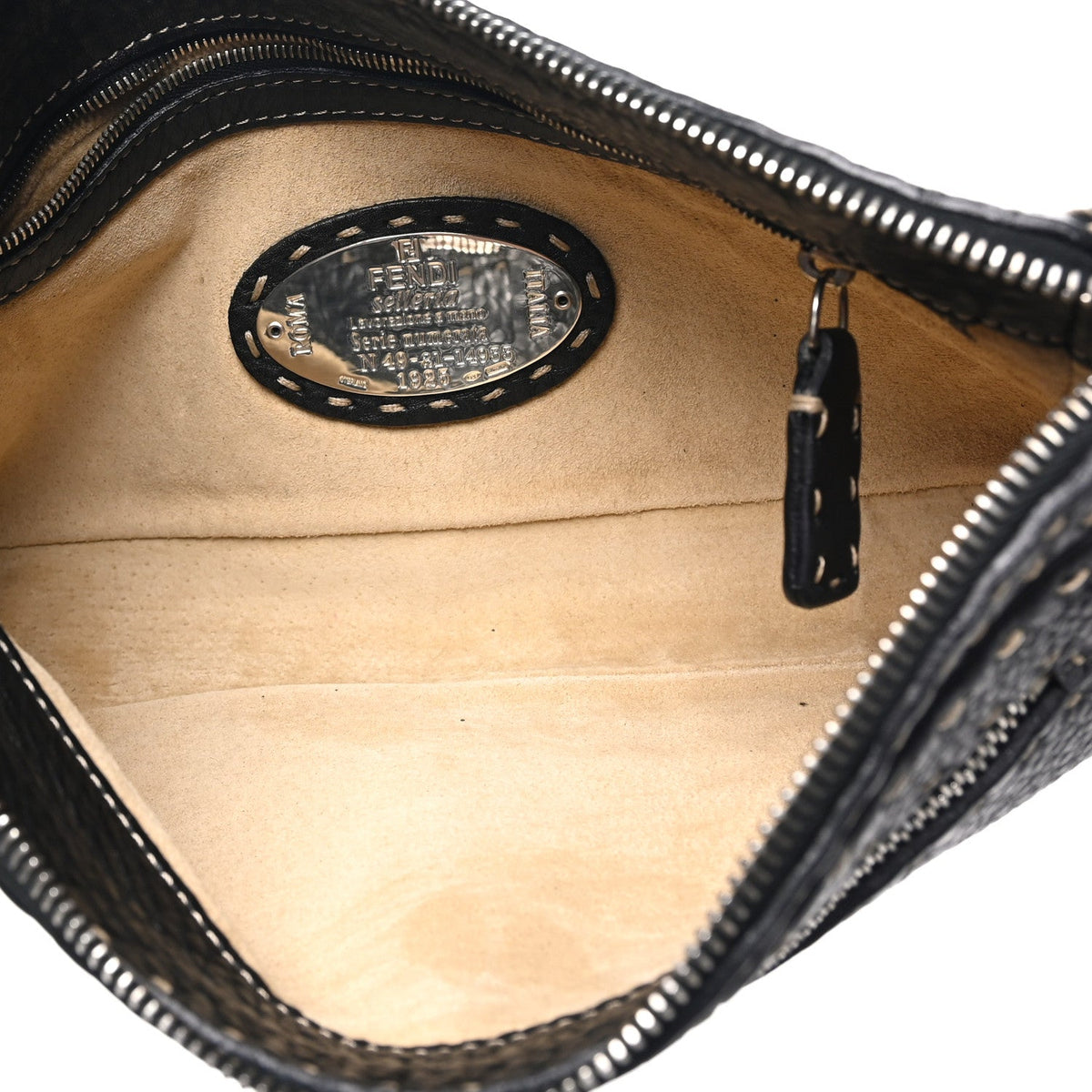 Calfskin Shoulder Bag - Black