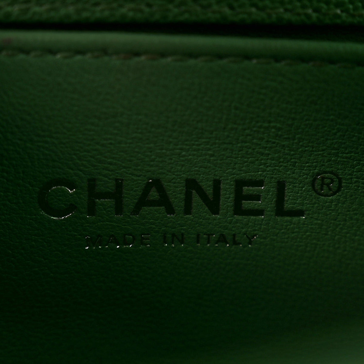 Small Quilted Caviar Flap Shoulder Bag - Green