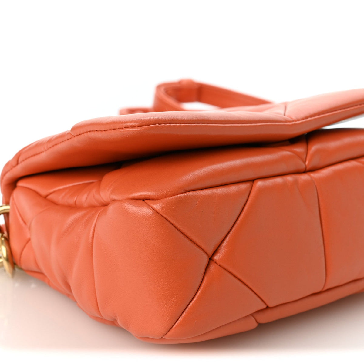 Small Quilted Nappa Flap Shoulder Bag