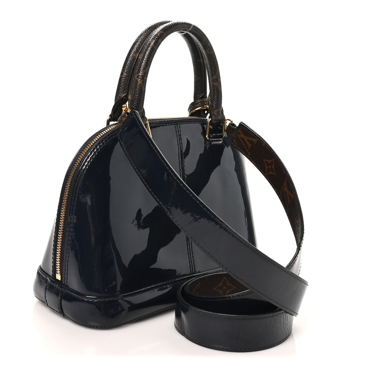 Patent Monogram Alma Bb Marine Handbag