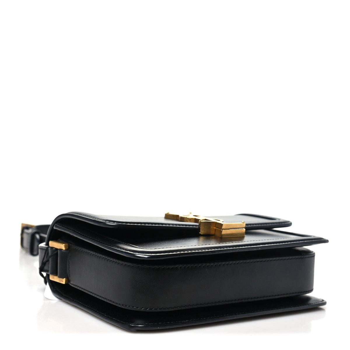 Small Calfskin Satchel Bag - Black