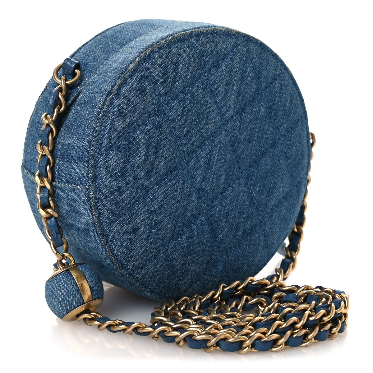 Quilted Clutch Bag - Blue