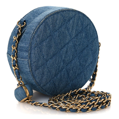Quilted Clutch Bag - Blue