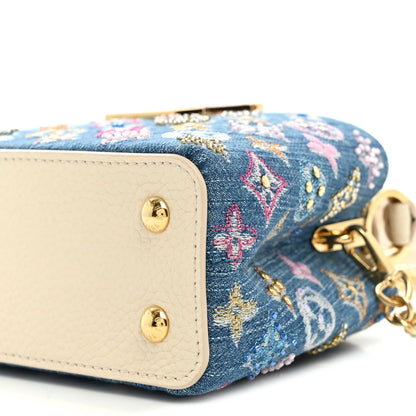 Mini Calfskin Handbag - Blue