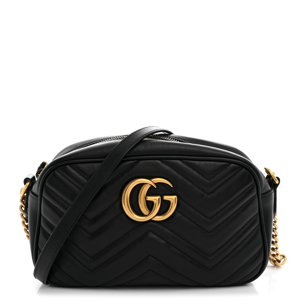 Small Calfskin Shoulder Bag - Black