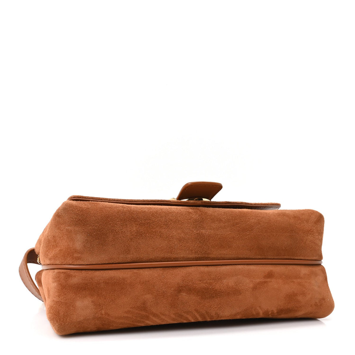 Mini Suede Crossbody Bag - Natural