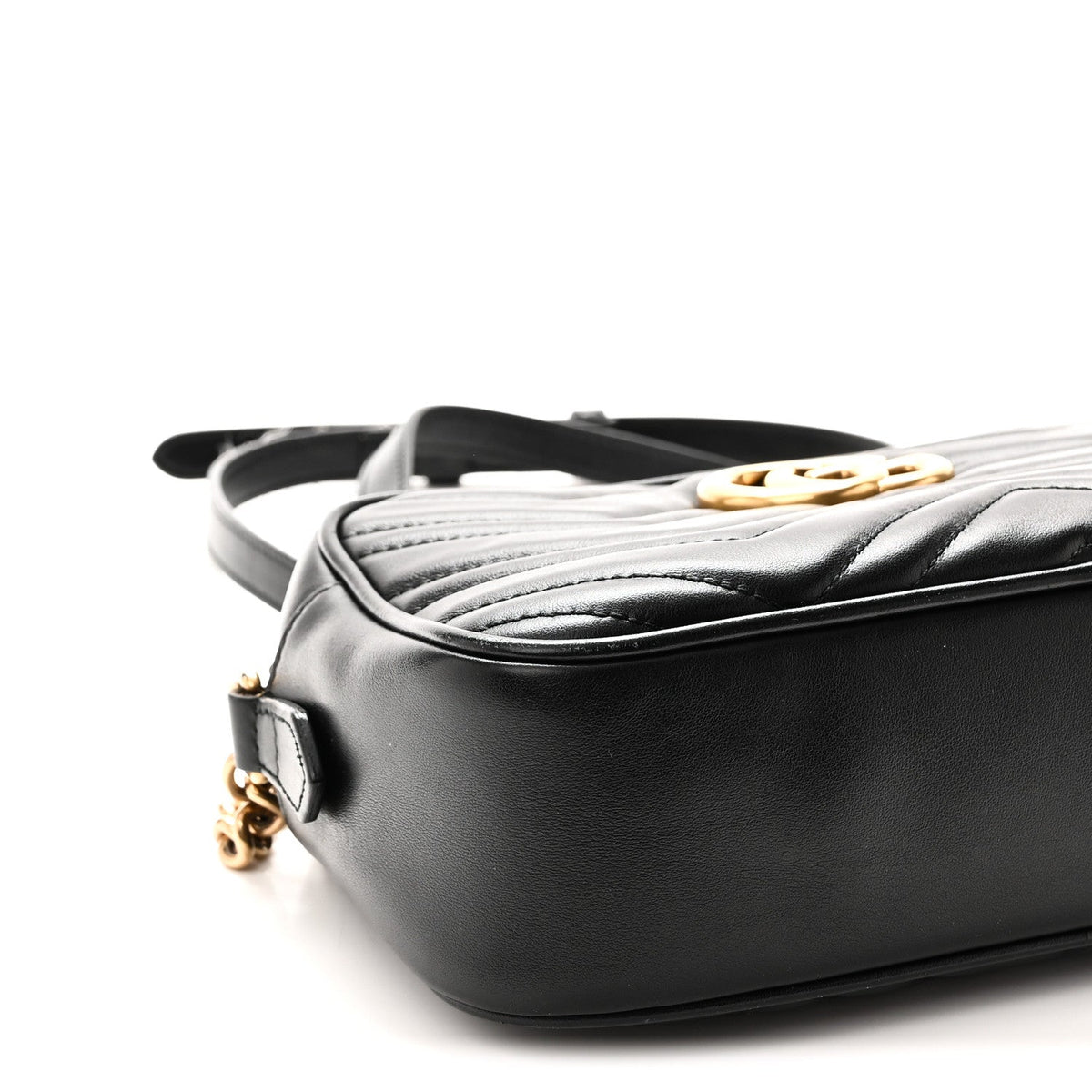 Small Calfskin Shoulder Bag - Black