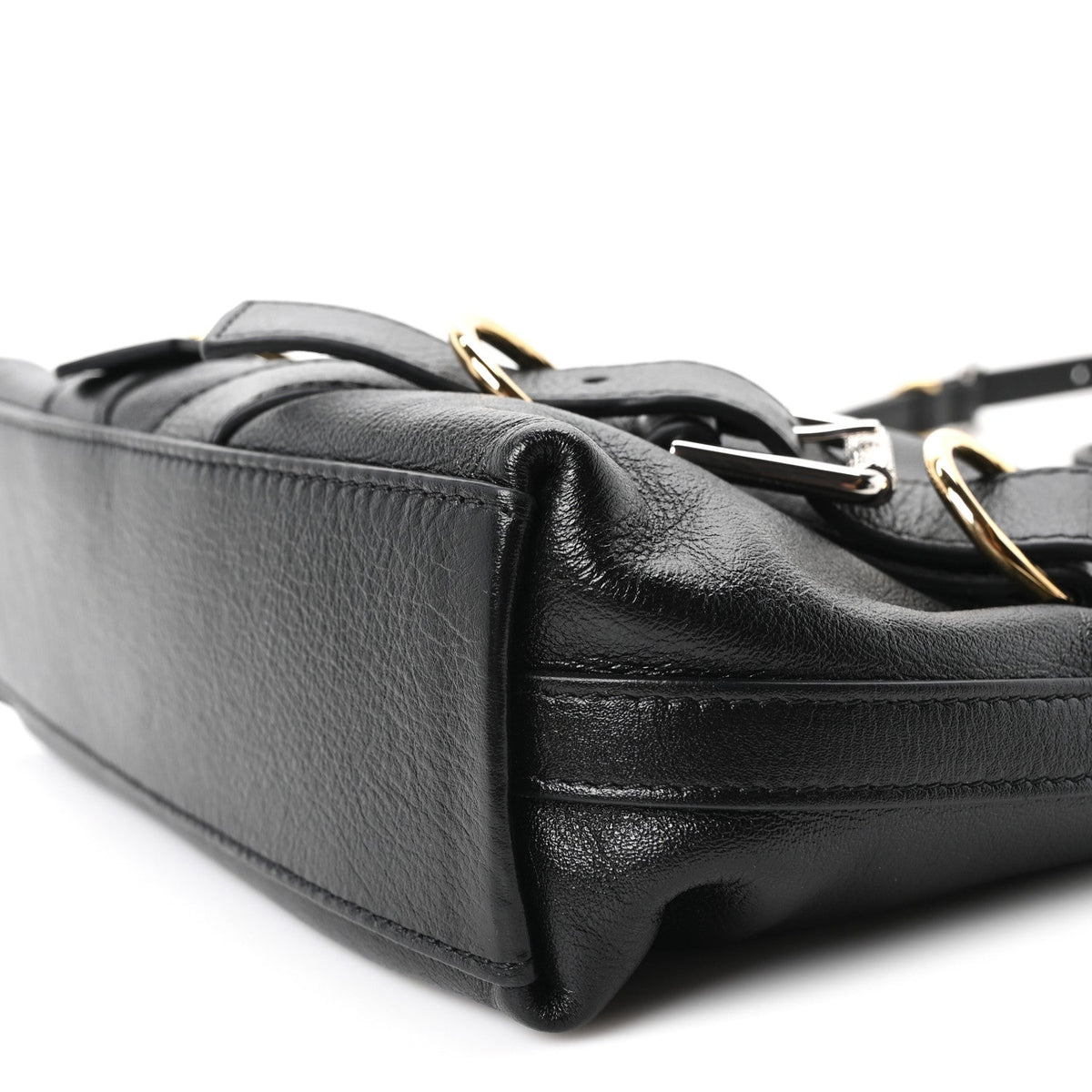 Small Calfskin Handbag - Black