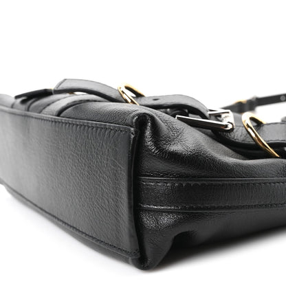 Small Calfskin Handbag - Black