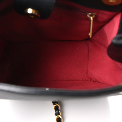 Small Calfskin Handbag - Black