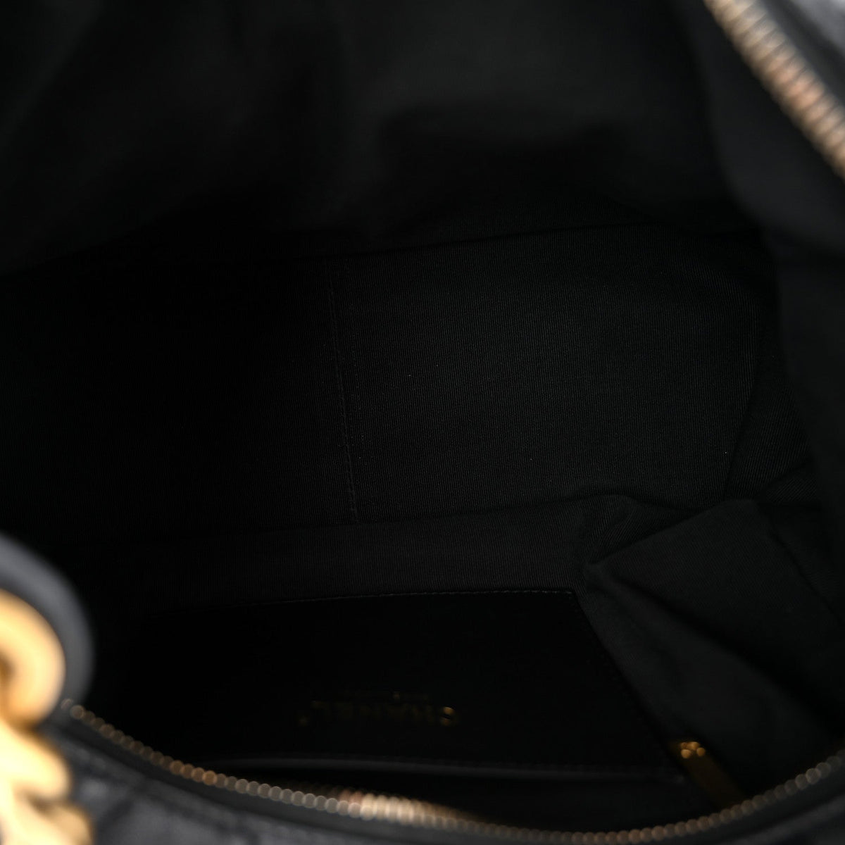 Large Quilted Lambskin Hobo Bag - Black