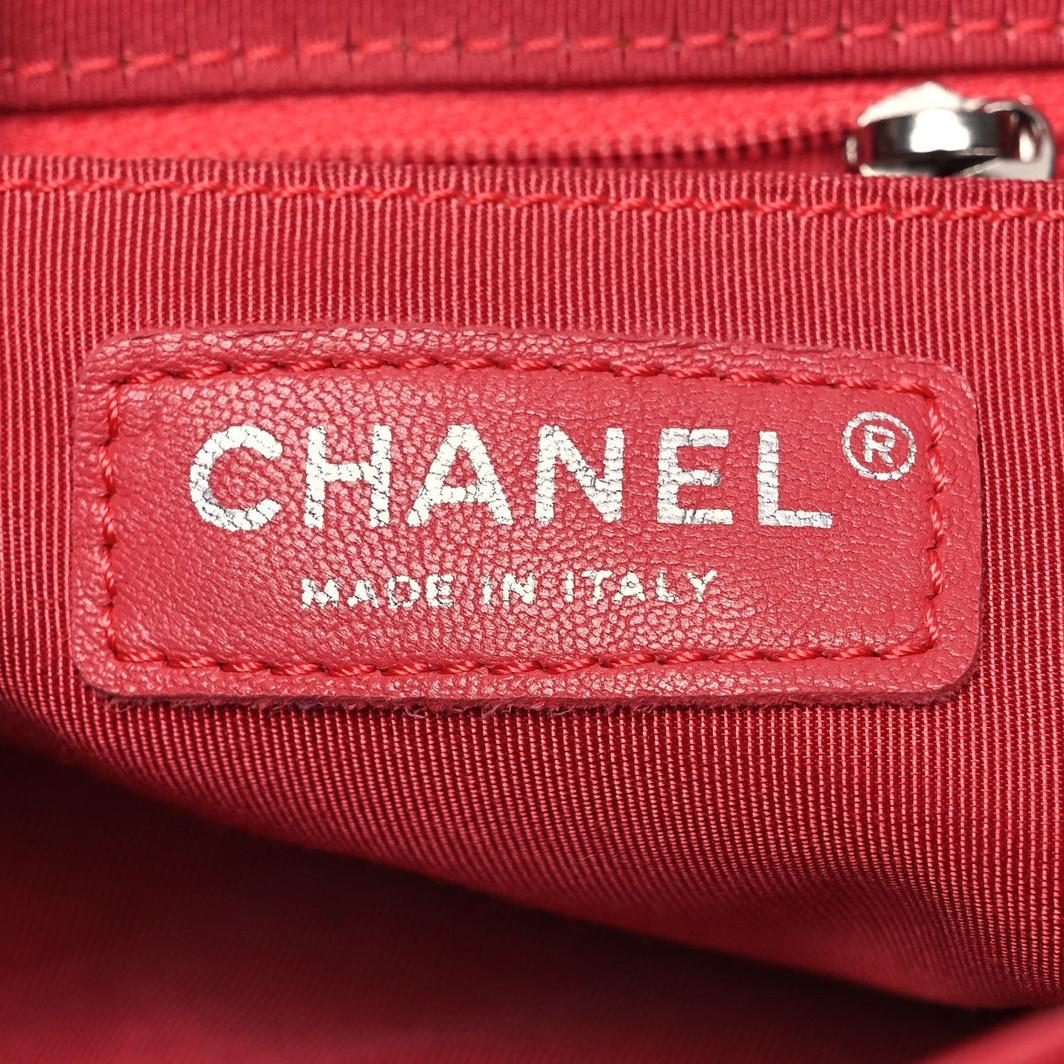 Large Quilted Lambskin Backpack - Red