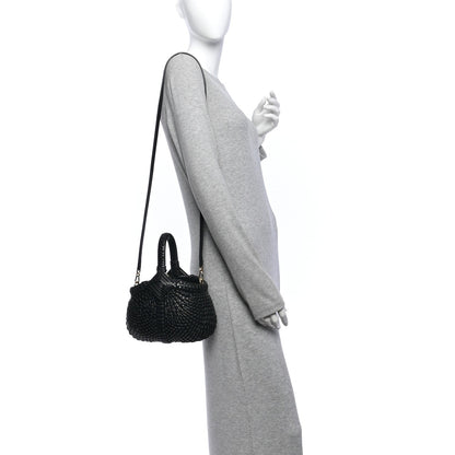 Mini Calfskin Handbag - Black