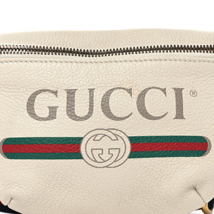 Small Calfskin Belt Bag - White