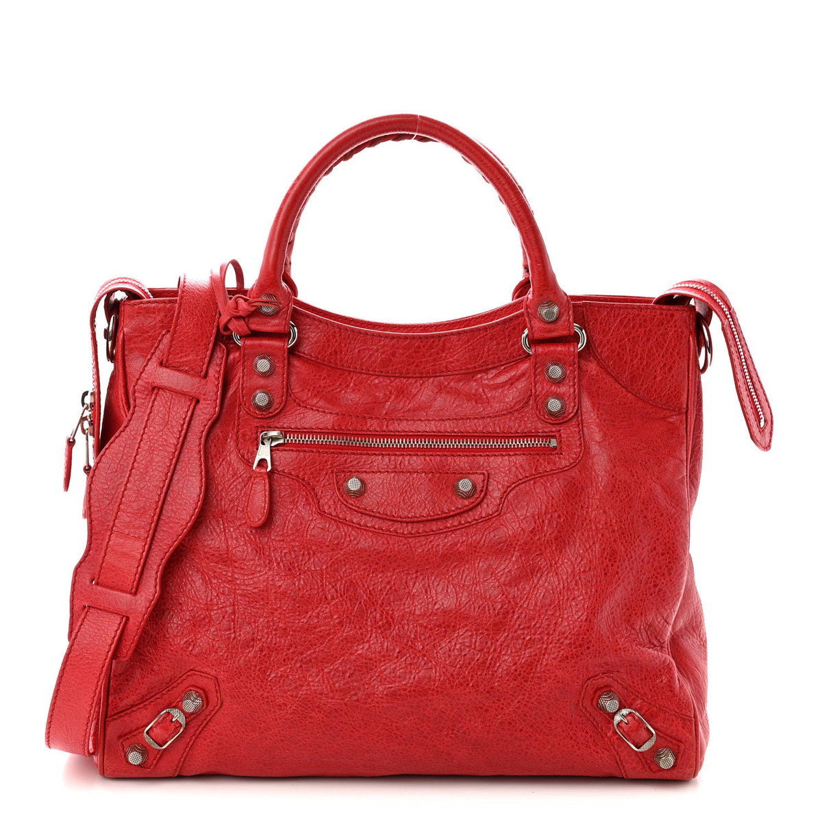 Agneau Giant 12 Silver Hardware Velo Coq Handbag