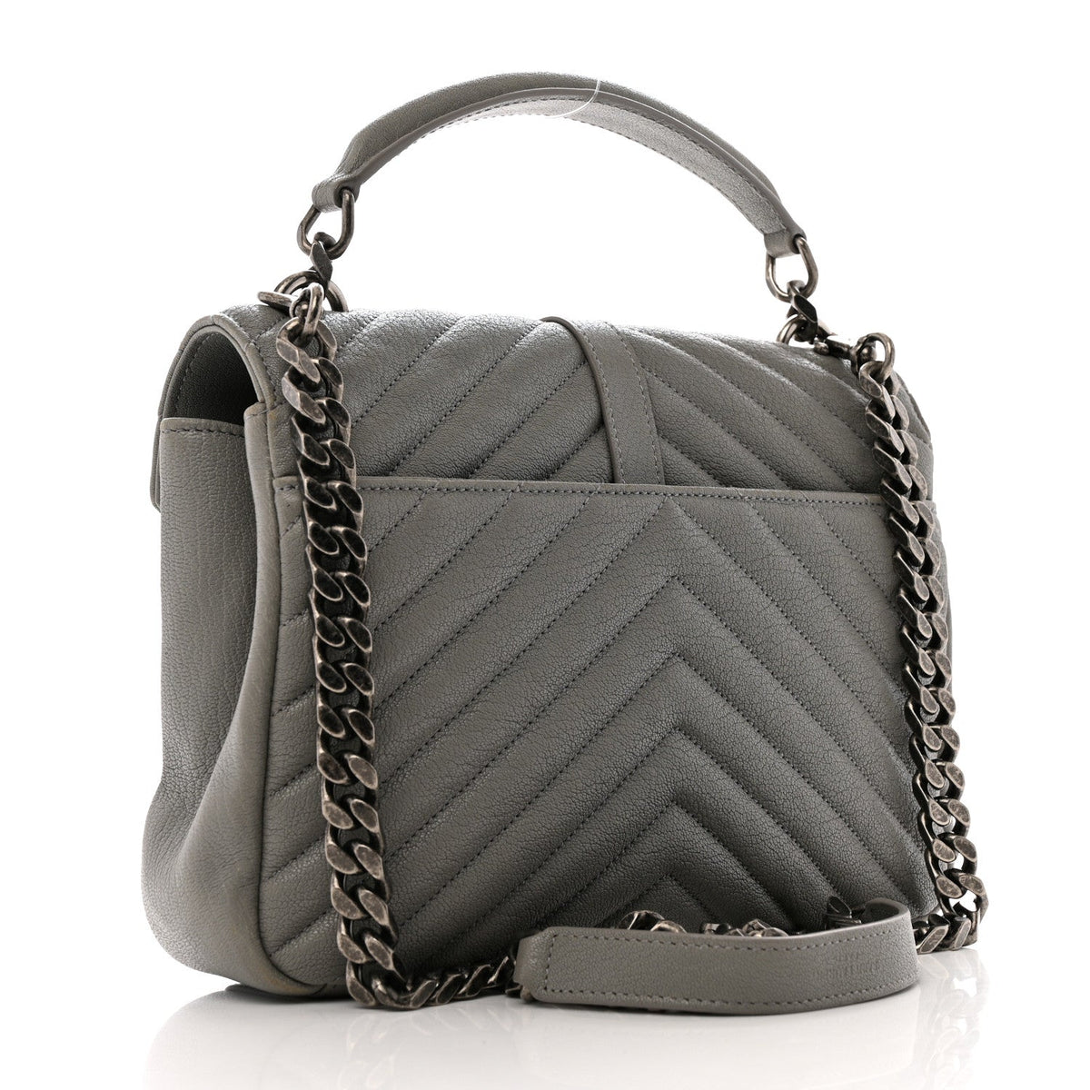 Medium Sheepskin Handbag - Granite
