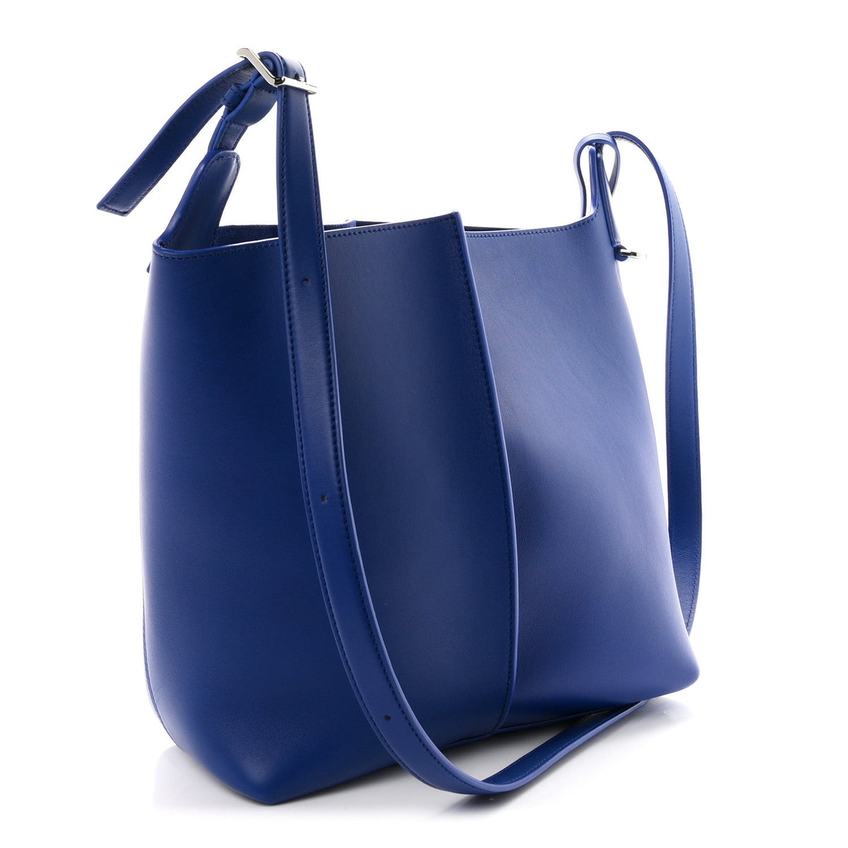 Medium Calfskin Bucket Bag - Blue
