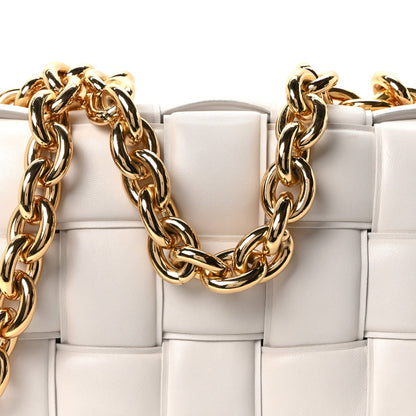 Maxi Lambskin Crossbody Bag - White