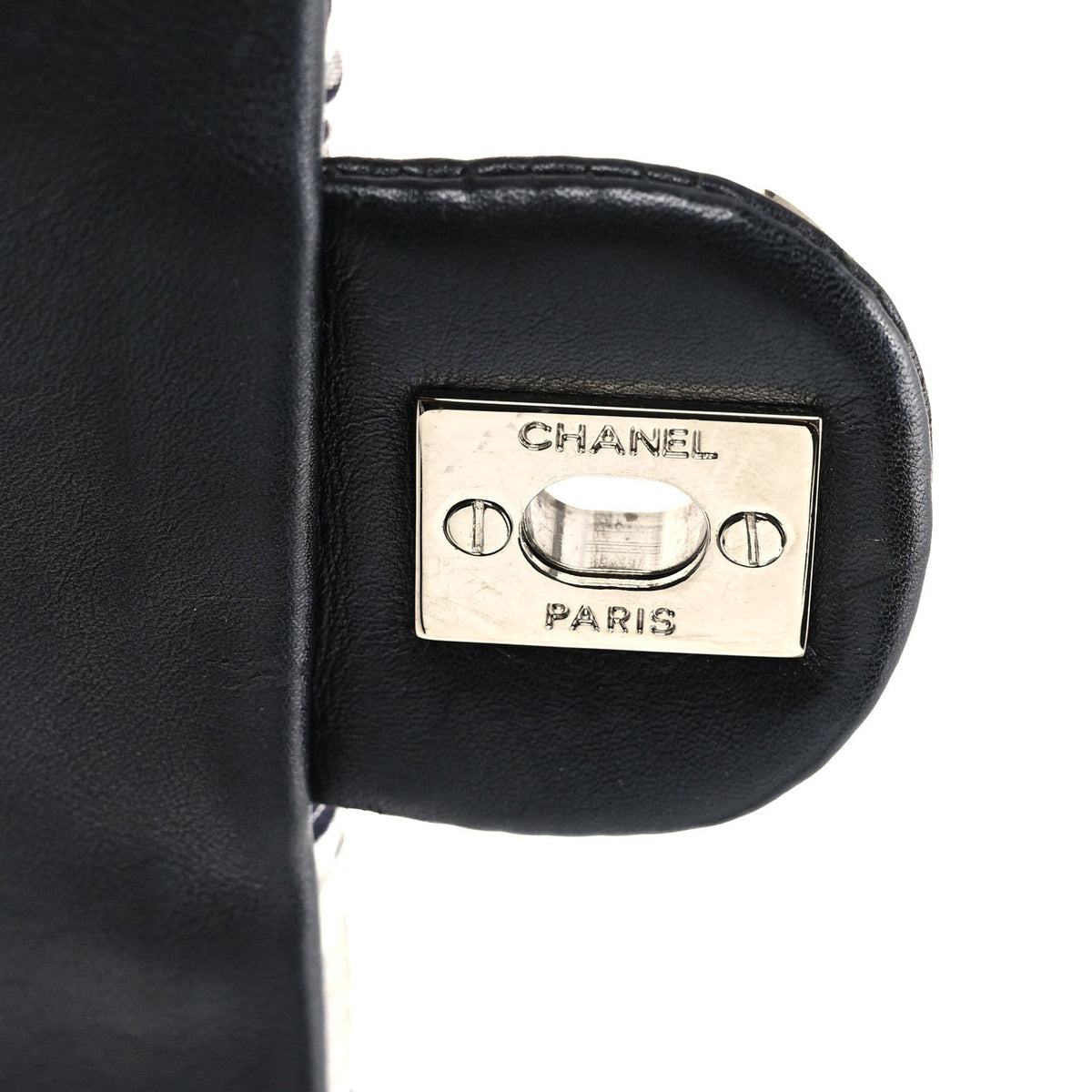 Medium Quilted Flap Shoulder Bag - Black