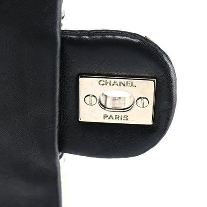 Medium Quilted Flap Shoulder Bag - Black