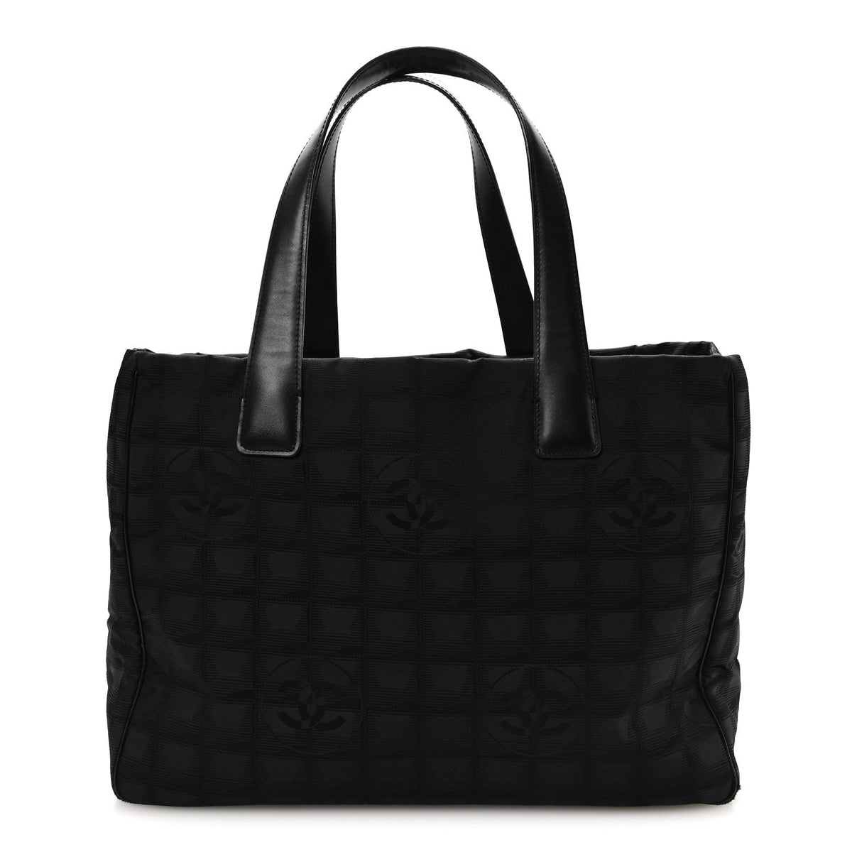 Medium Nylon Tote Bag - Black