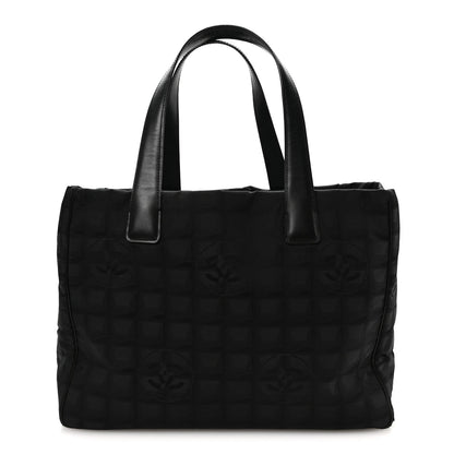 Medium Nylon Tote Bag - Black