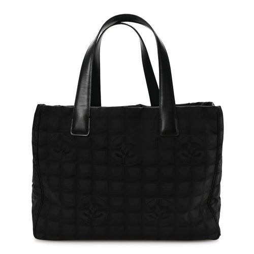 Medium Nylon Tote Bag - Black