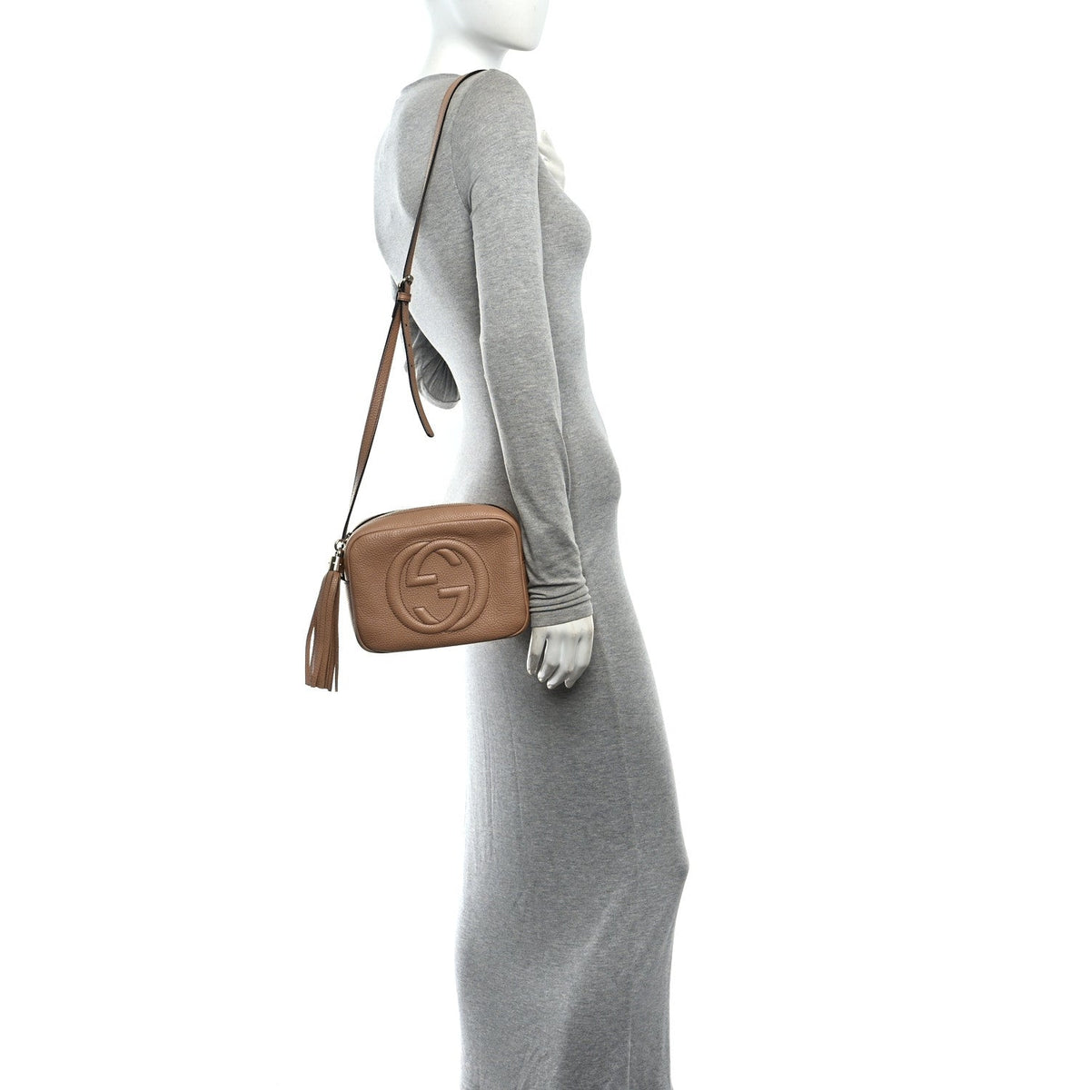 Small Calfskin Handbag - Beige