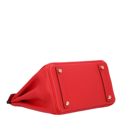 Swift Birkin 25 Rouge De Coeur Handbag