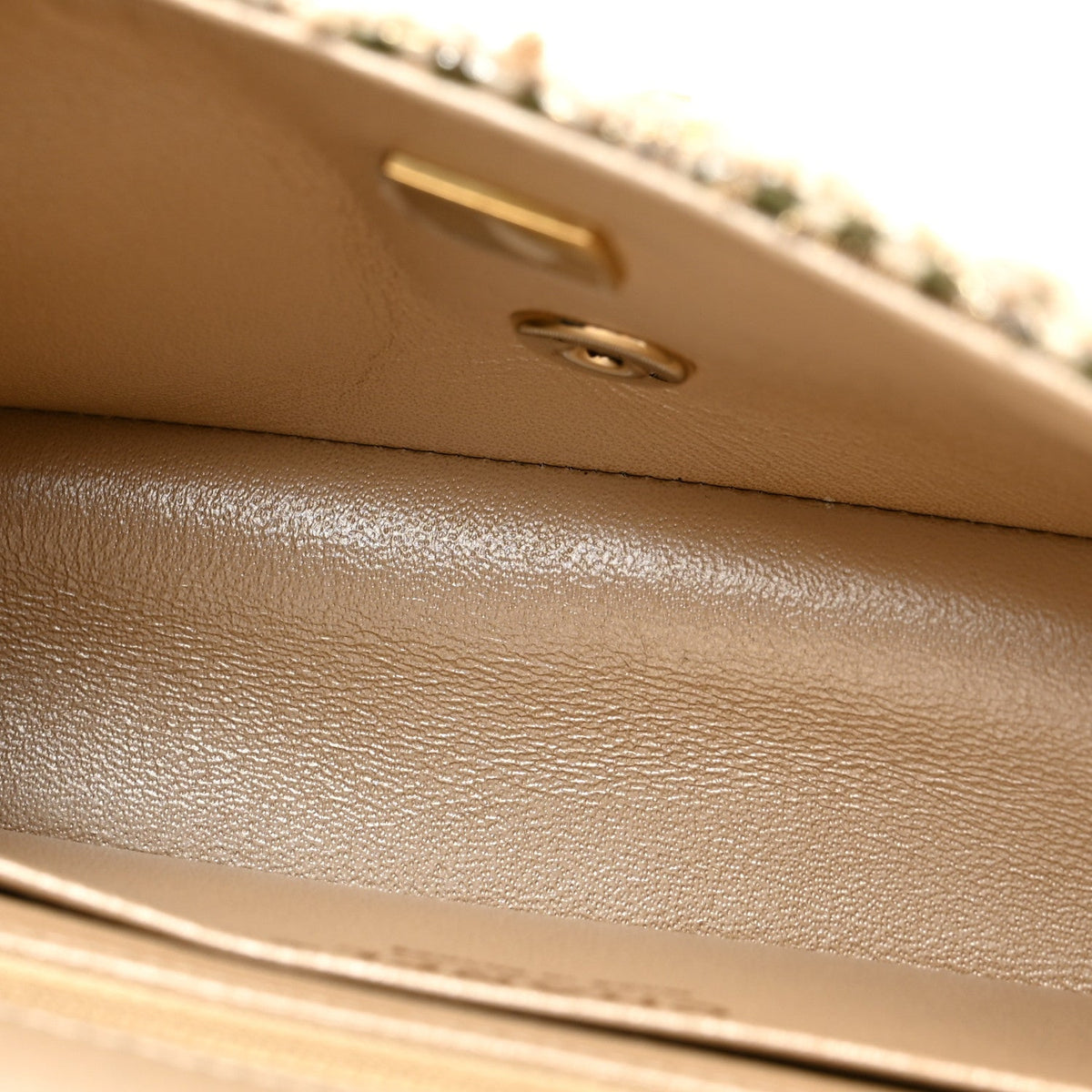 Mini Quilted Flap Shoulder Bag - Tan