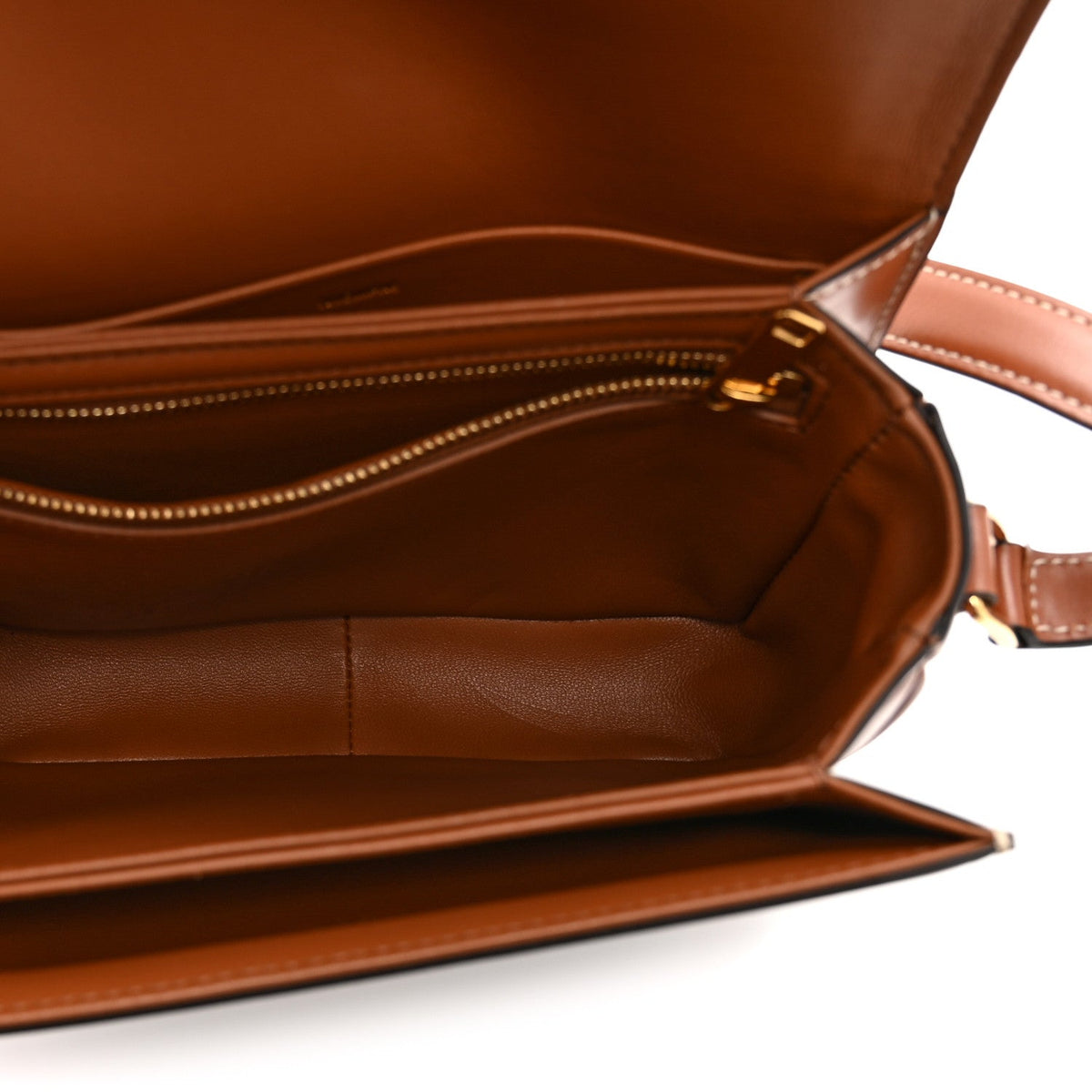 Calfskin Canvas Handbag - Tan