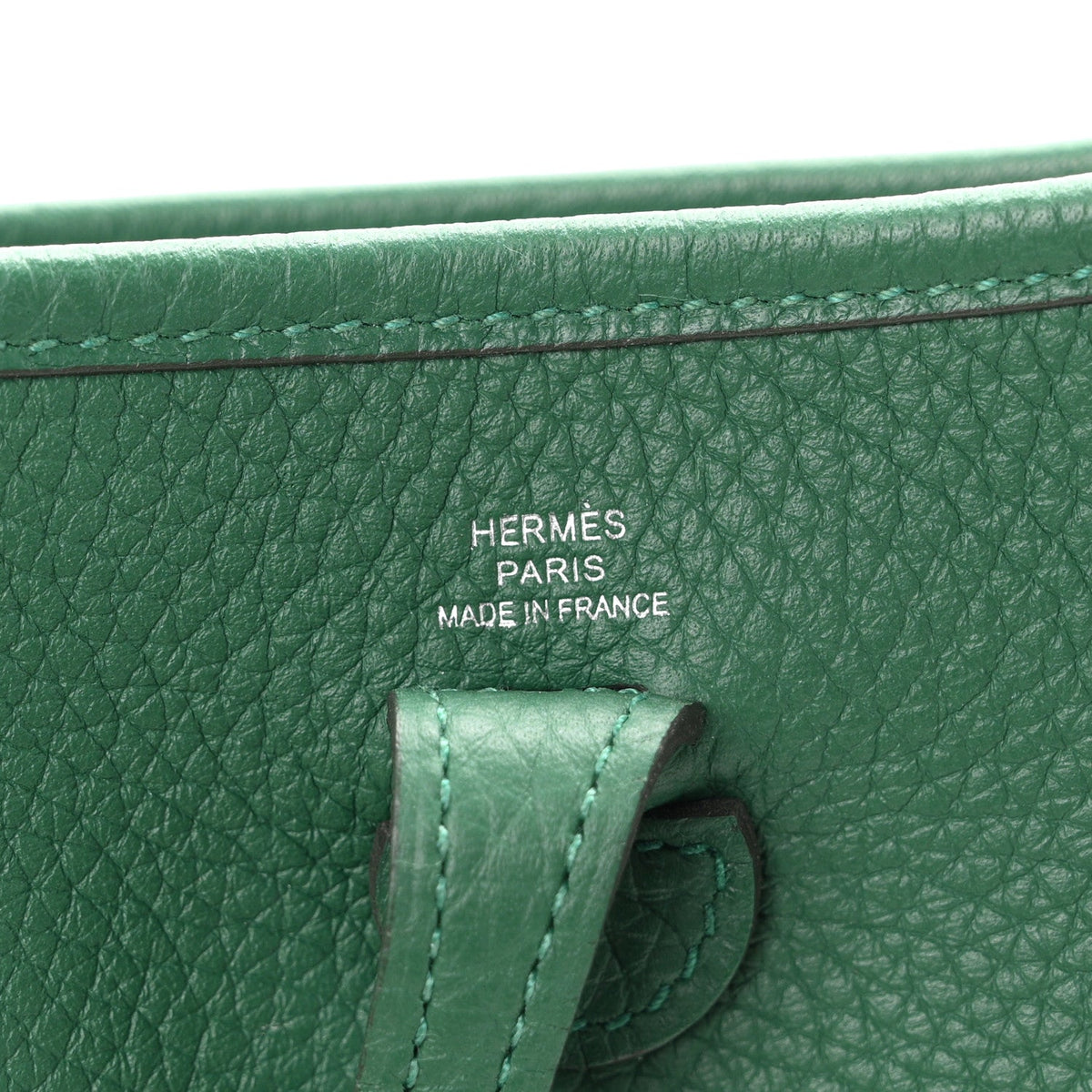 Taurillon Clemence Evelyne Tpm Vert Vert Handbag