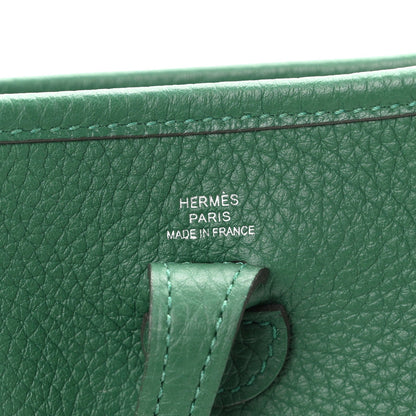 Taurillon Clemence Evelyne Tpm Vert Vert Handbag