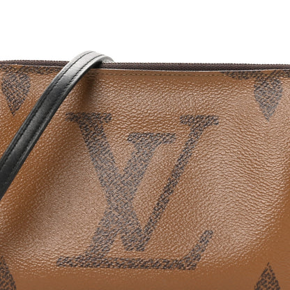 Reverse Monogram Giant Double Zip Pochet Handbag