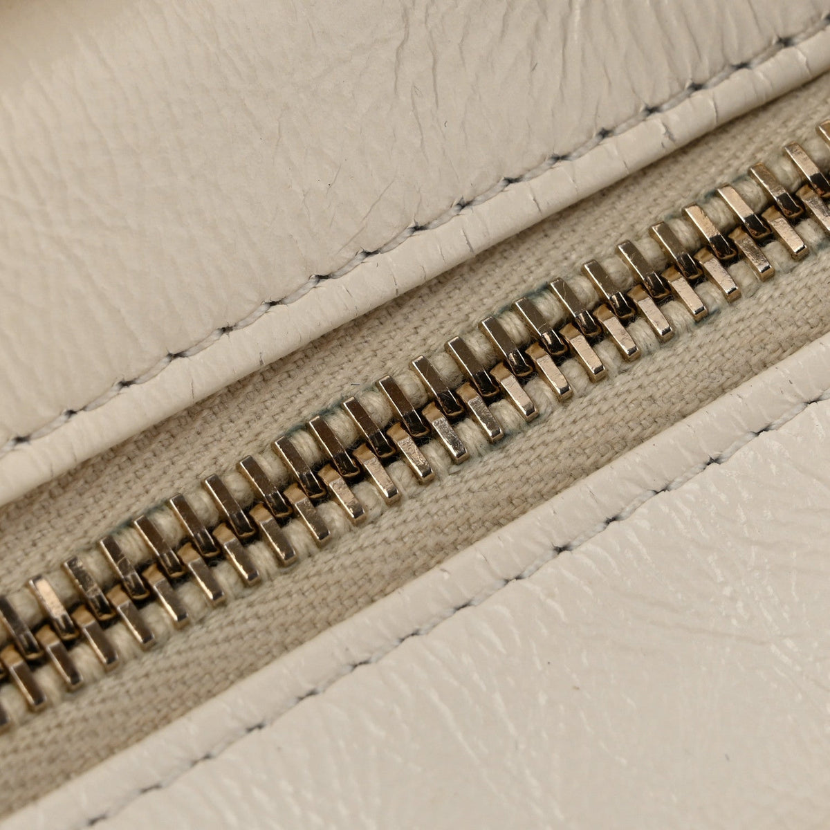 Small Calfskin Hobo Bag - White