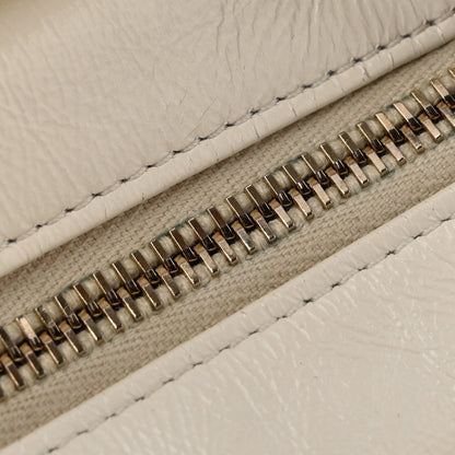 Small Calfskin Hobo Bag - White